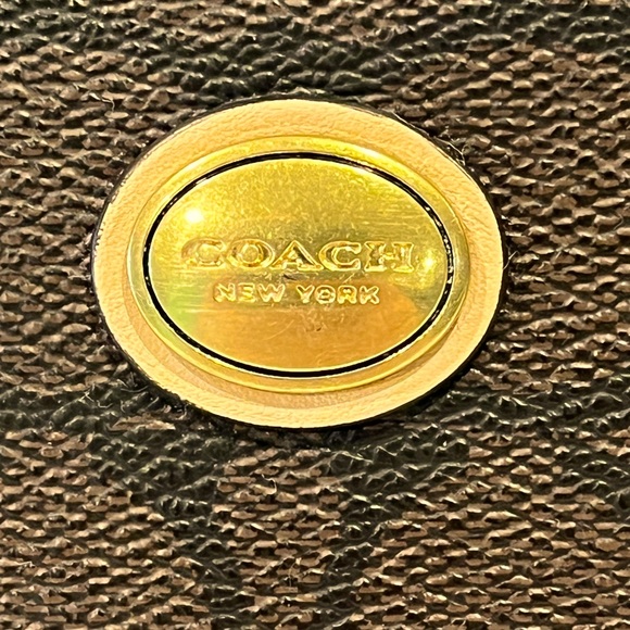 NWOT Coach Brown Signature Pattern Wallet - Picture 2 of 10